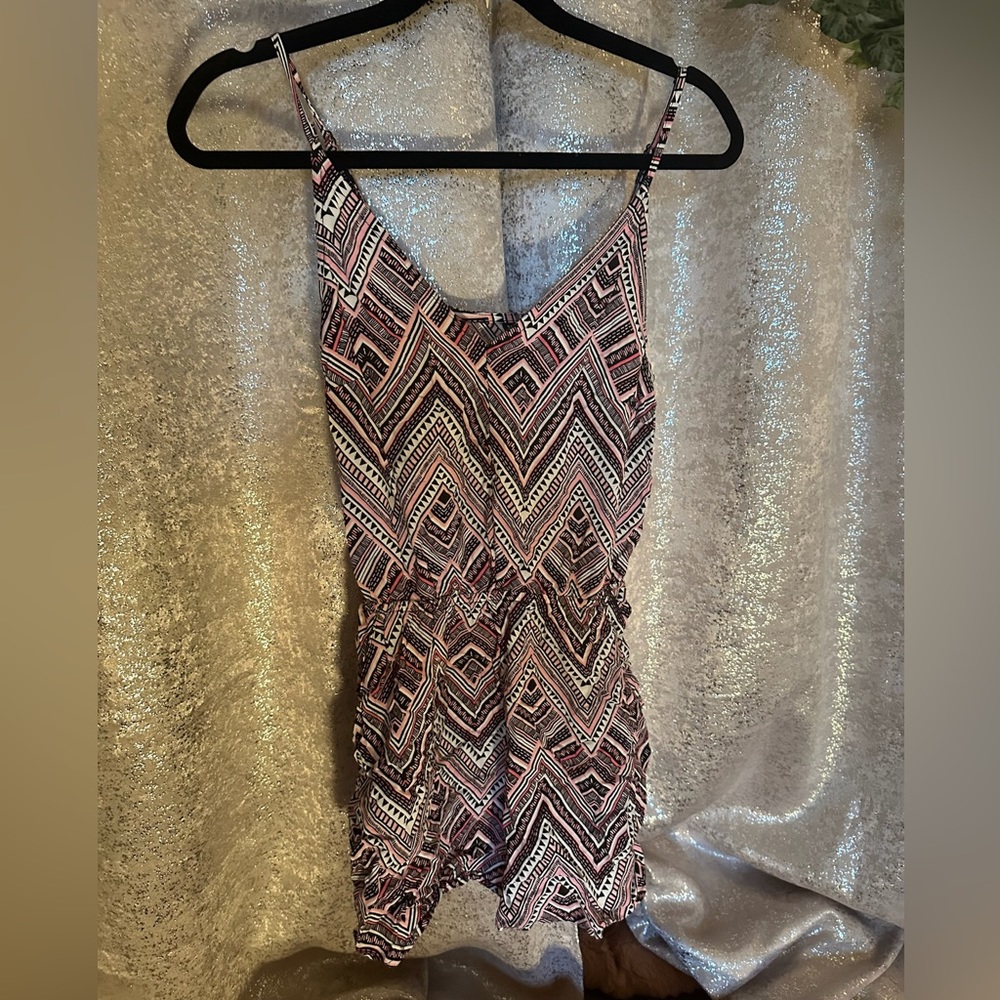 H&M Divided Romper 6 S geometric summer pink